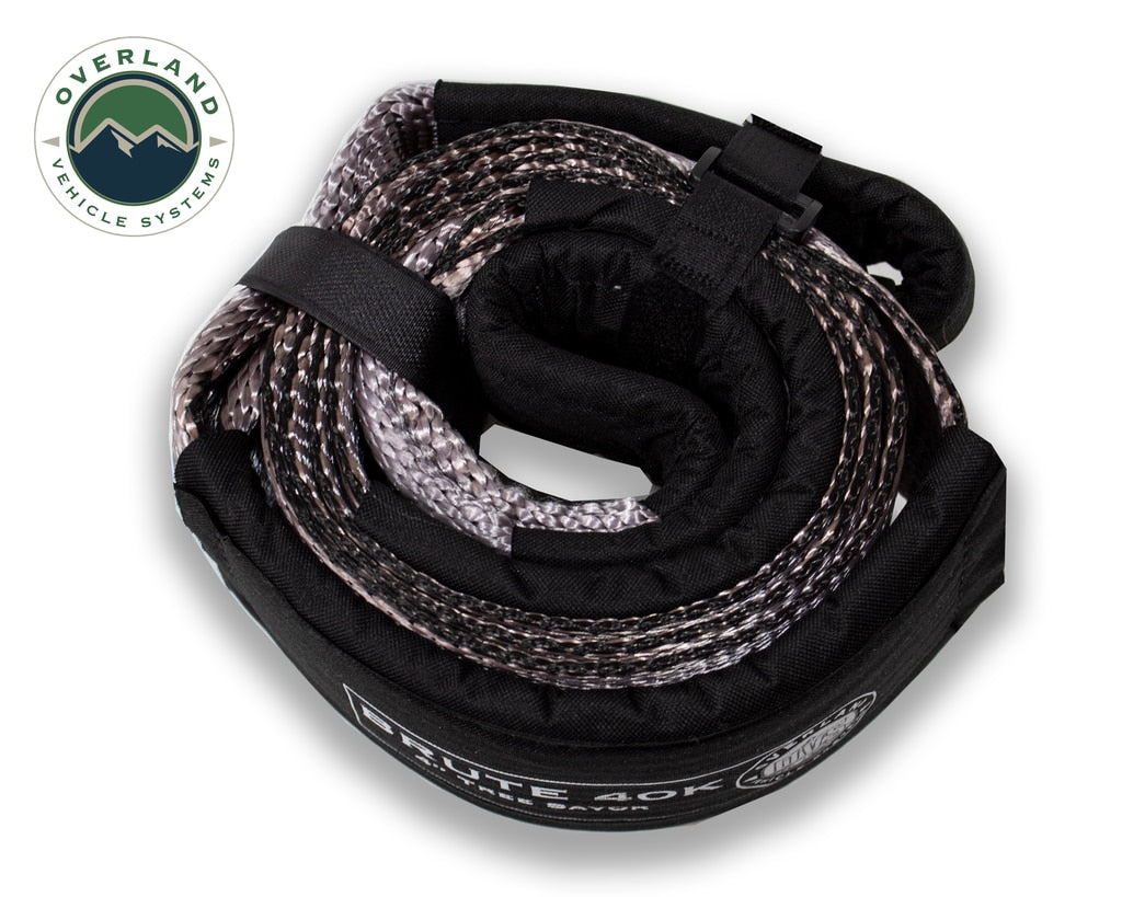 Tree Saver Tow Strap 40,000 lb. Gray With Storage Bag Overland Vehicle Systems - Overland Vehicle Systems 19079916 HYDZ_19079916