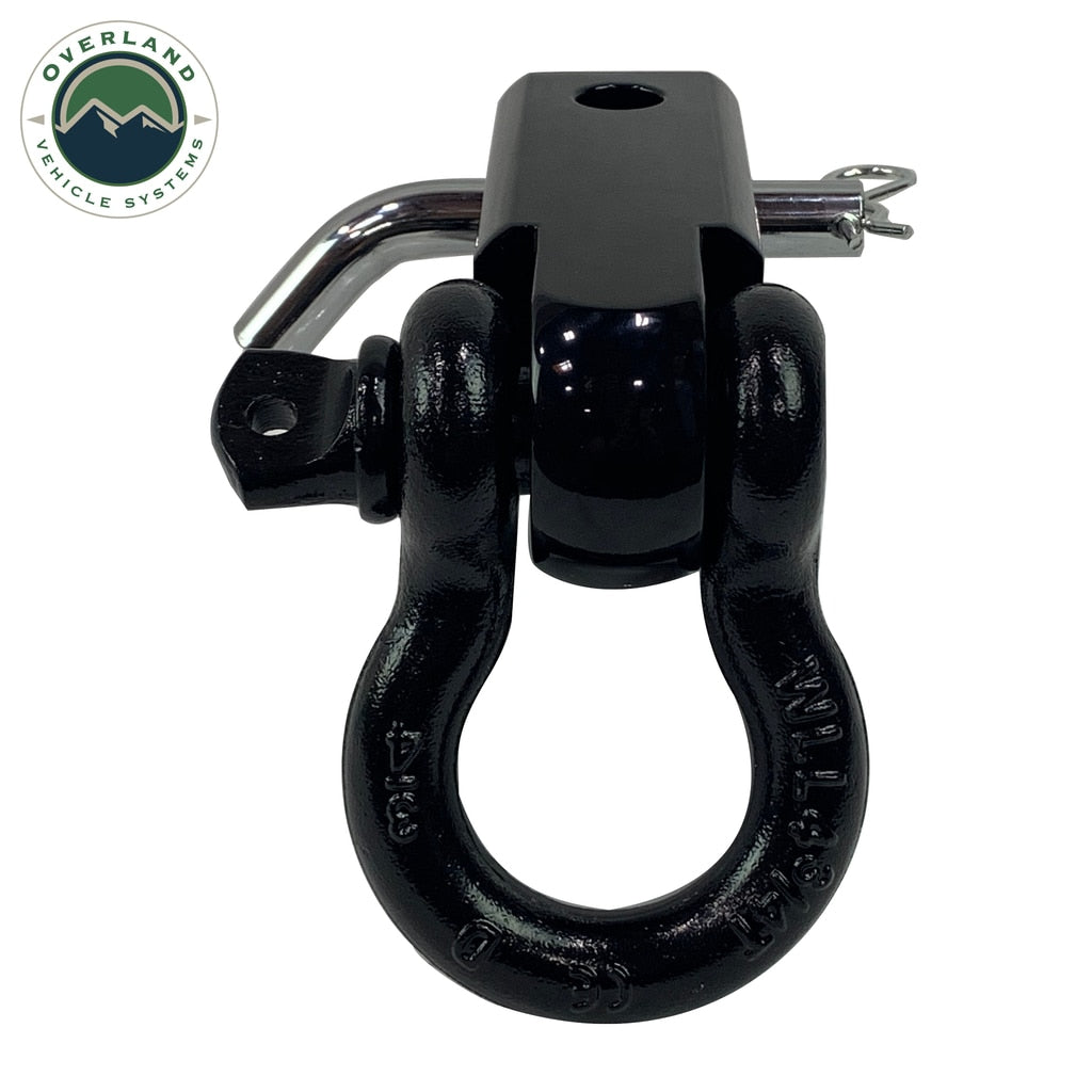 Receiver Hitch D-Ring Receiver Mount Recovery Shackle Overland Vehicle Systems - Overland Vehicle Systems 19109901 HYDZ_19109901