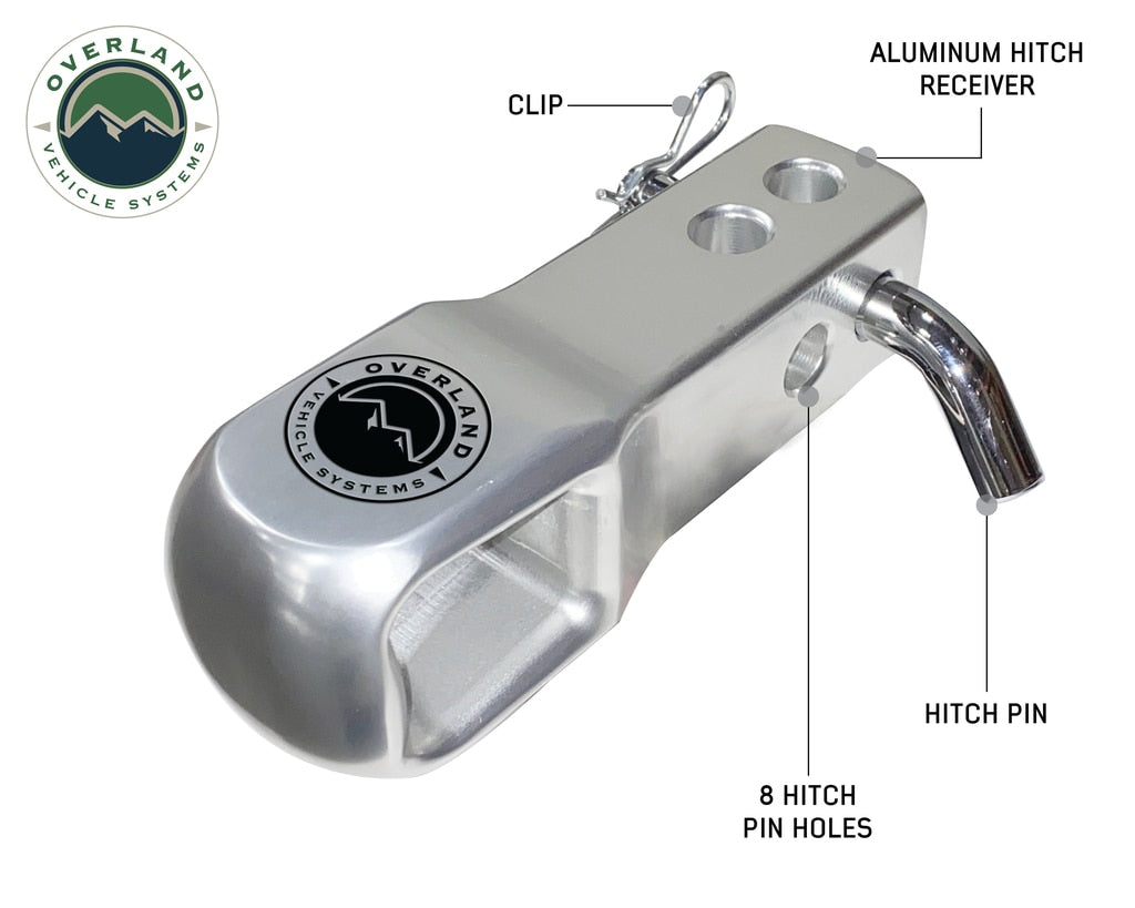 Aluminum Receiver Hitch Mount - Durable and Efficient Overland Vehicle Systems - Overland Vehicle Systems 19109902 HYDZ_19109902