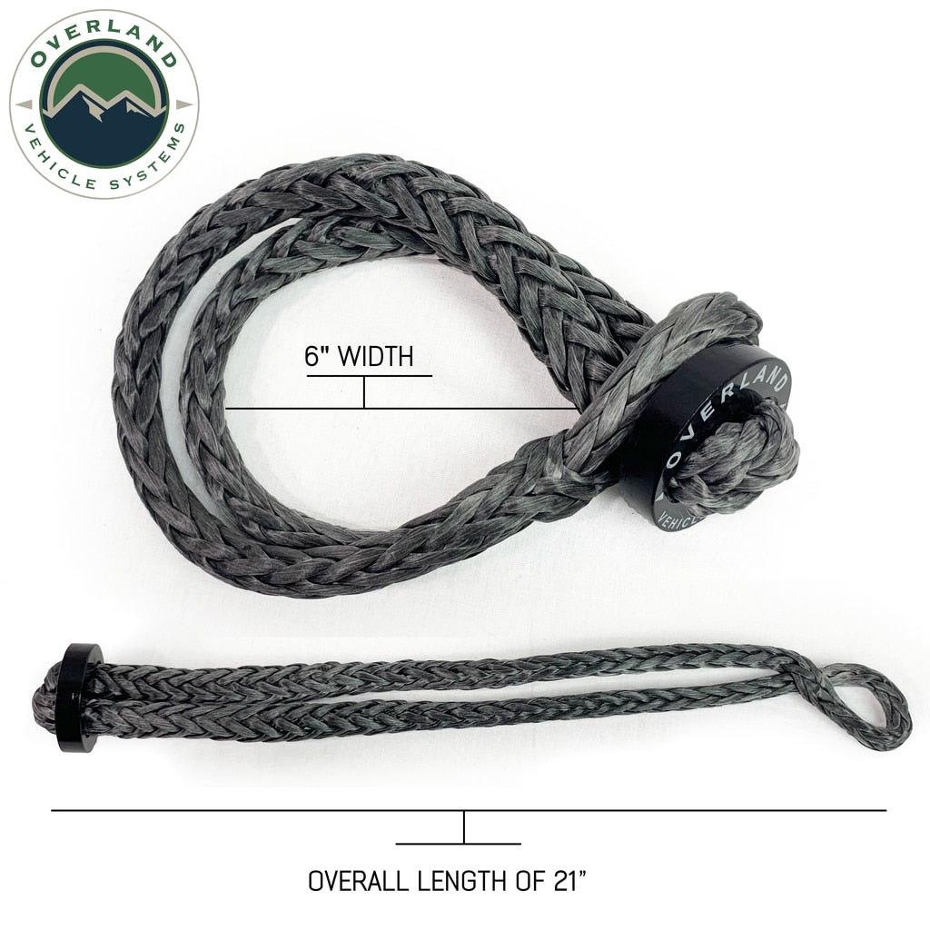 Shop Overland Vehicle Systems 7/16 Inch Soft Shackle With Collar Overland Vehicle Systems