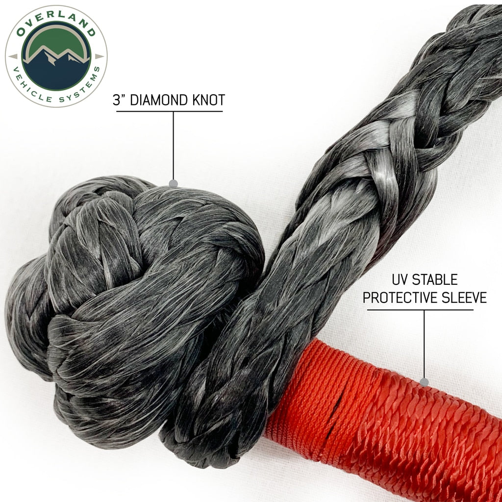 Soft Recovery Shackle With A Breaking Strength of 44,500 lbs Overland Vehicle Systems - Overland Vehicle Systems 19149903 HYDZ_19149903