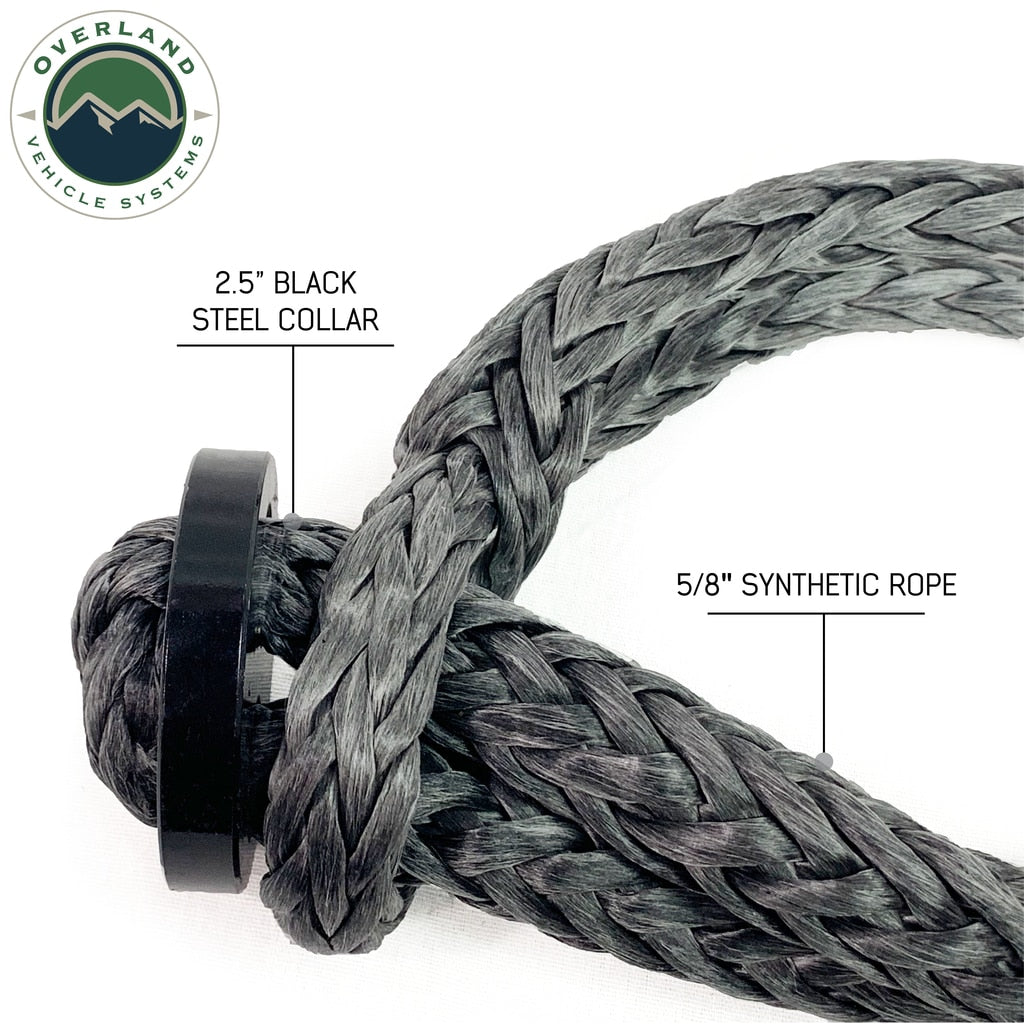Soft Shackle Recovery 5/8 44,500 lb. With Collar Overland Vehicle Systems - Overland Vehicle Systems 19159919 HYDZ_19159919