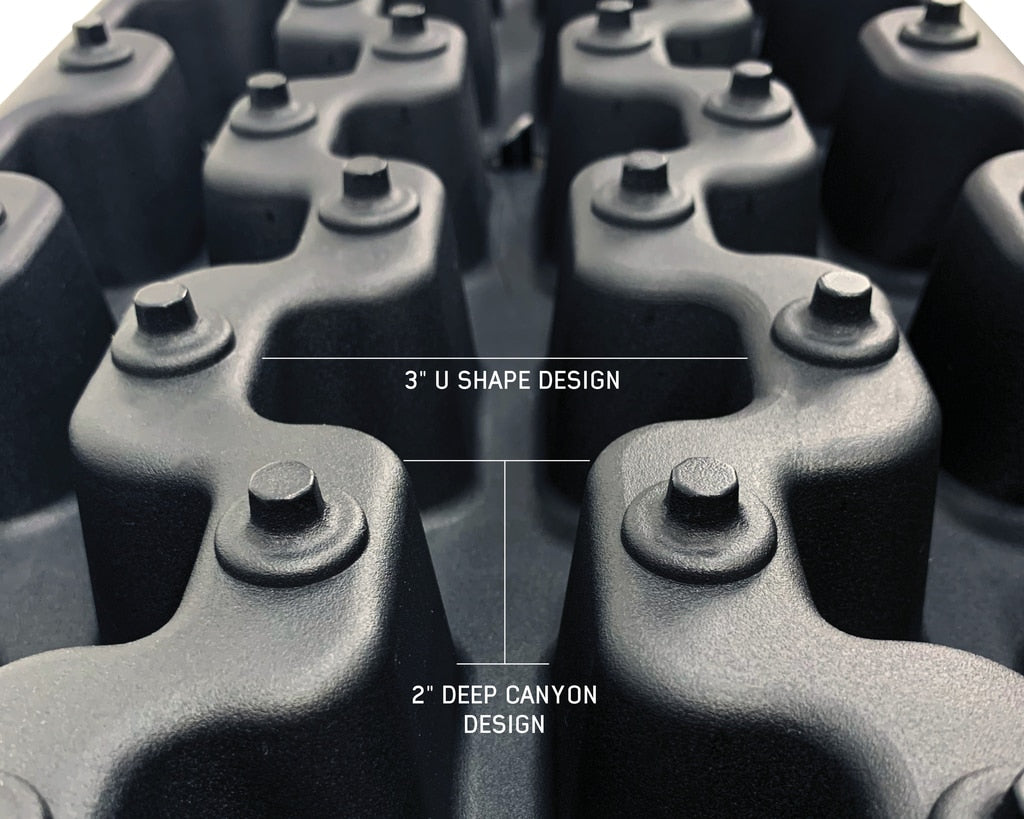 Recovery Ramps for 4WDs Gray/Black Universal + Storage Bag Overland Vehicle Systems - Overland Vehicle Systems 19169910 HYDZ_19169910