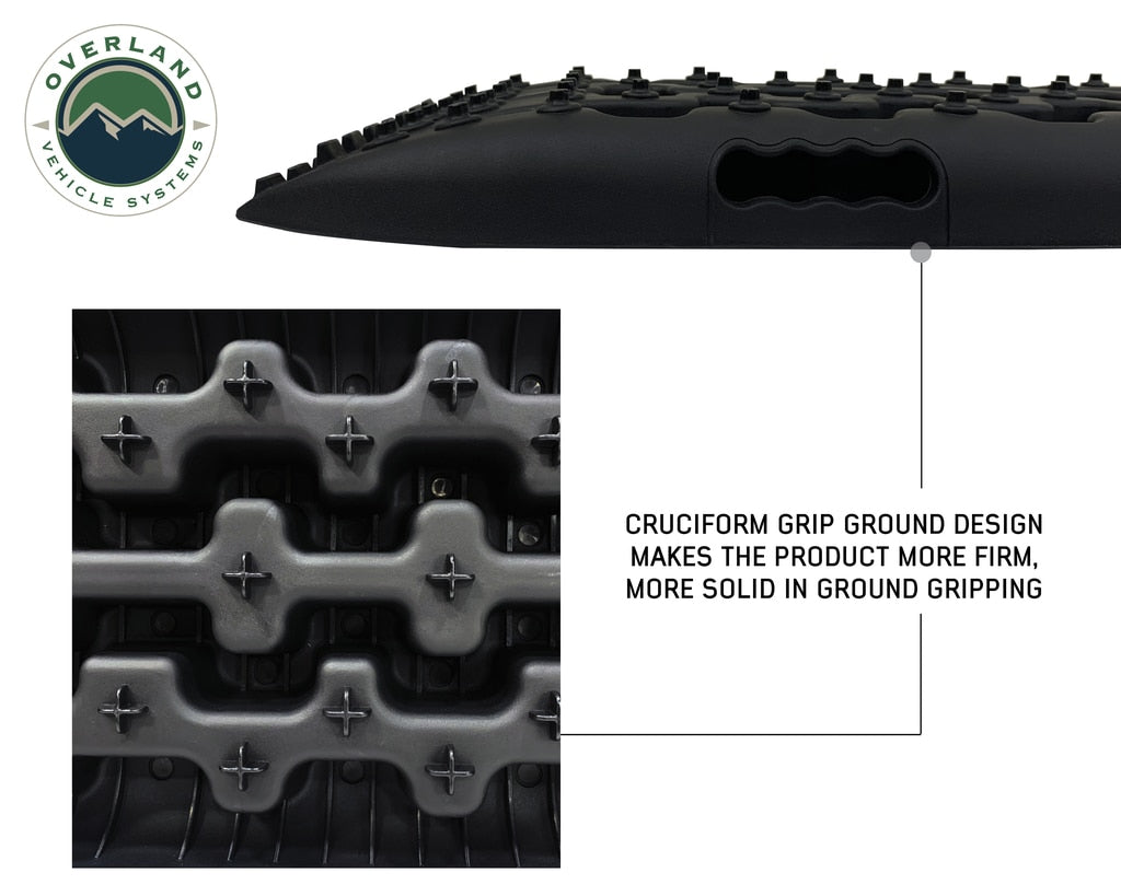 Recovery Ramps for 4WDs Gray/Black Universal + Storage Bag Overland Vehicle Systems