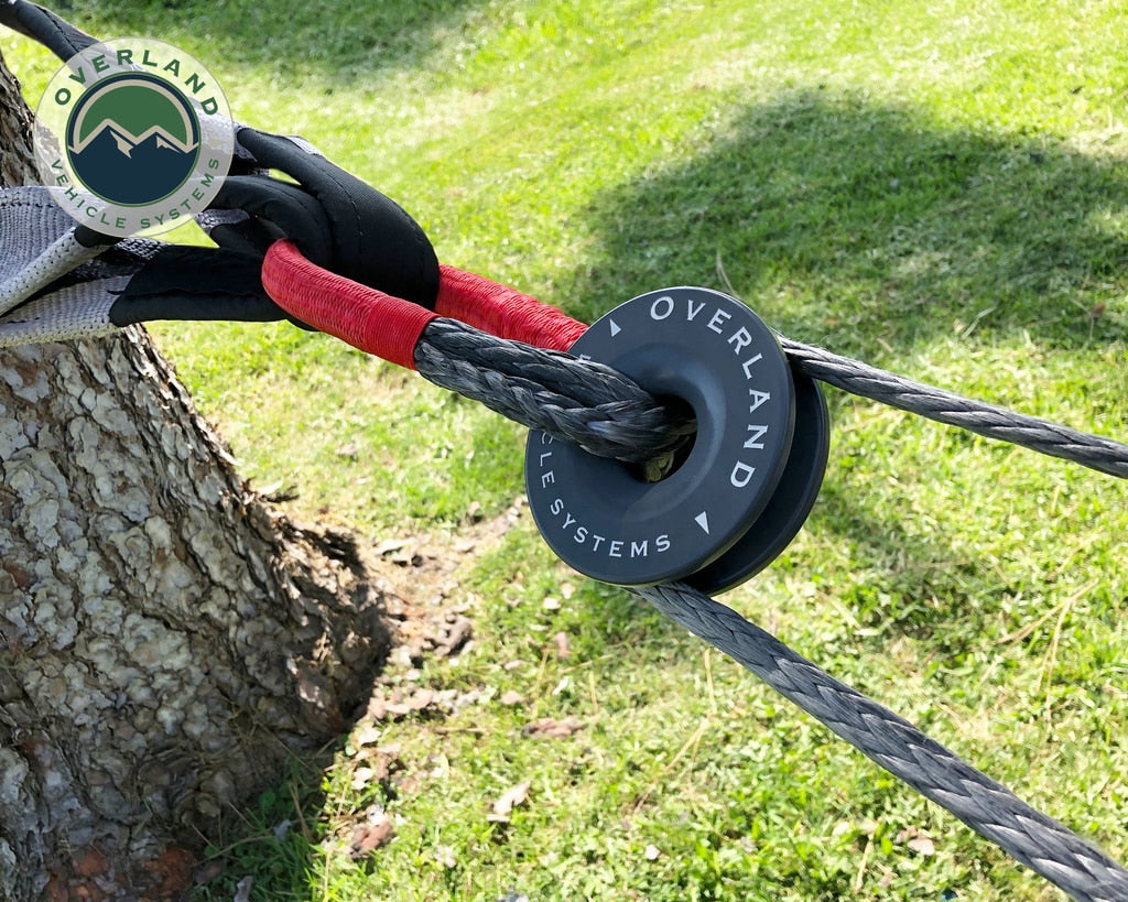 Recovery Snatch Ring 4.00 41,000 lb. Gray With Storage Bag Overland Vehicle Systems - Overland Vehicle Systems 19230003 HYDZ_19230003