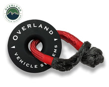 Load image into Gallery viewer, Recovery Ring 6.25 Inch 45,000 lb. Black With Storage Bag Overland Vehicle Systems - Overland Vehicle Systems 19240004 HYDZ_19240004