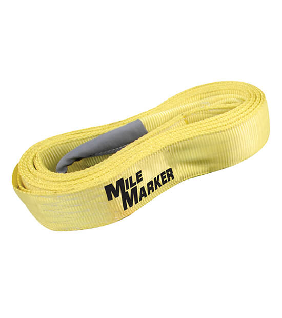 15 Foot Tow Strap 3 Inch x 15 Foot 30,000 LB Capacity Yellow Mile Marker