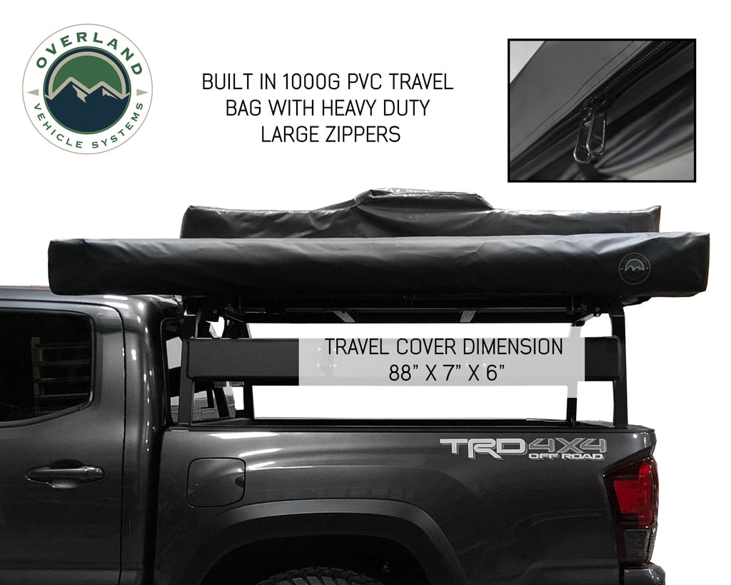 Nomadic Awning 270 Degree - Driver Side Dark Gray Overland Vehicle Systems - Overland Vehicle Systems 19519907 HYDZ_19519907