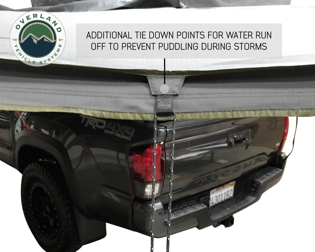 Nomadic Awning 270 Degree - Passenger Side Dark Gray Awning Overland Vehicle Systems - Overland Vehicle Systems 19529907 HYDZ_19529907