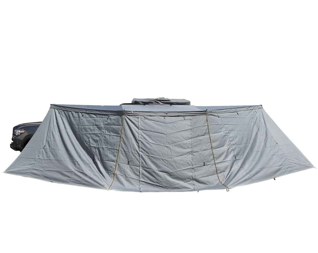 Nomadic Awning 270 Degree - Passenger Side Dark Gray Awning Overland Vehicle Systems - Overland Vehicle Systems 19529907 HYDZ_19529907