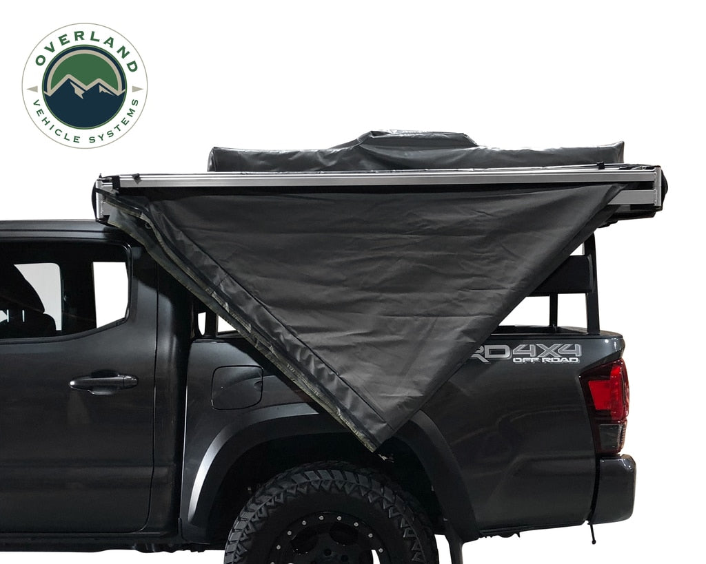 Nomadic Awning 270 Degree - Passenger Side Dark Gray Awning Overland Vehicle Systems - Overland Vehicle Systems 19529907 HYDZ_19529907