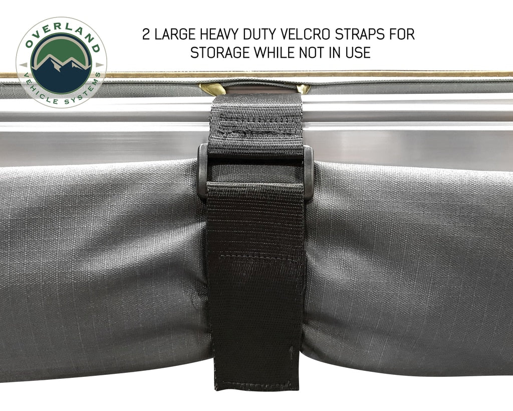 Nomadic Awning 270 Degree - Passenger Side Dark Gray Awning Overland Vehicle Systems - Overland Vehicle Systems 19529907 HYDZ_19529907