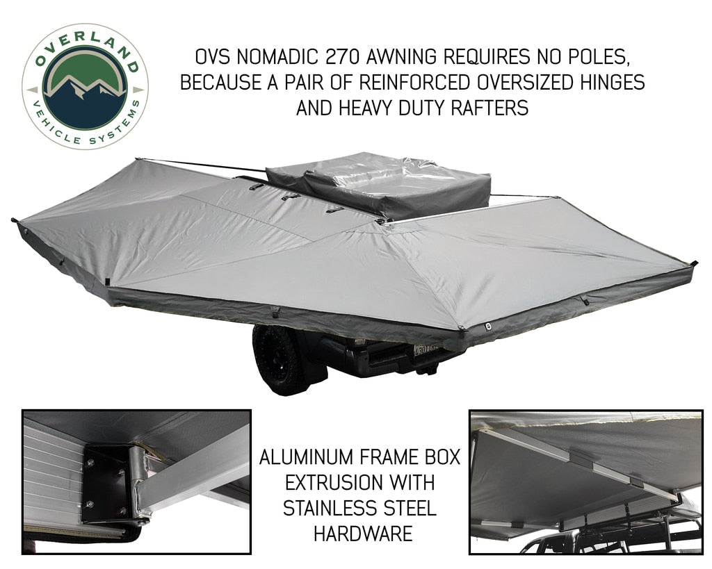 Nomadic Awning 270 Awning with Walls - Driver side Overland Vehicle Systems - Overland Vehicle Systems 19539907 HYDZ_19539907