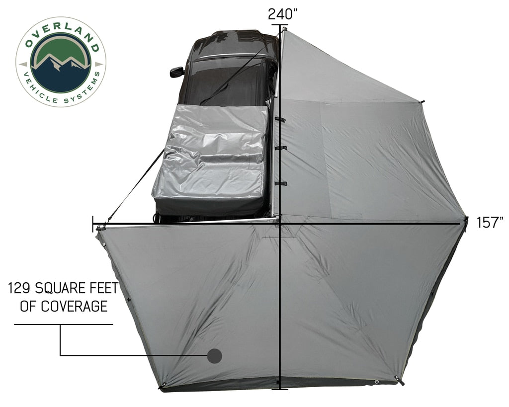 Nomadic Awning 270 Awning with Walls Passenger Overland Vehicle Systems - Overland Vehicle Systems 19549907 HYDZ_19549907