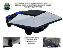 Load image into Gallery viewer, 270 Degree Awning Free Standing - Nomadic 270 LT - Dark Gray Overland Vehicle Systems - Overland Vehicle Systems 19559907 HYDZ_19559907