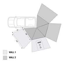 Load image into Gallery viewer, Freestanding 270 LT Degree Awnings With Walls Driver Side Overland Vehicle Systems - Overland Vehicle Systems 19579907 HYDZ_19579907
