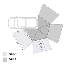 Load image into Gallery viewer, Freestanding 270 LT Degree Awnings With Walls Driver Side Overland Vehicle Systems