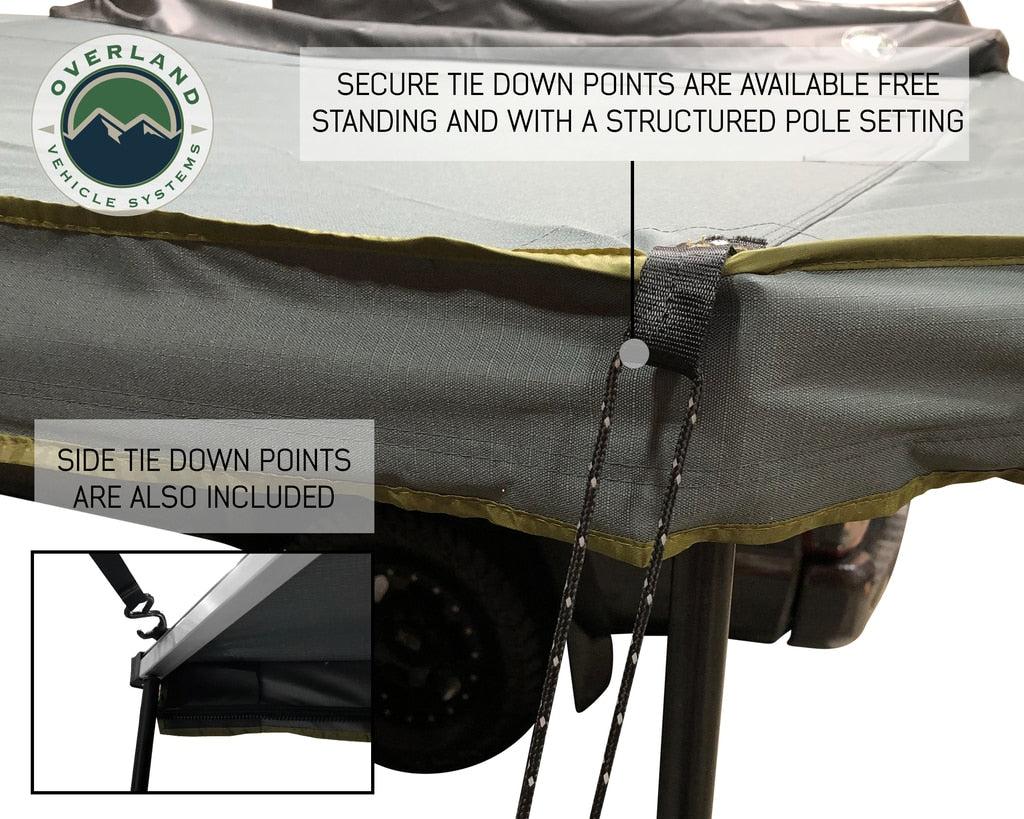 Shop OVS Nomadic Awning 180 Degree Freestanding Overland Vehicle Systems - Overland Vehicle Systems 19609907 HYDZ_19609907