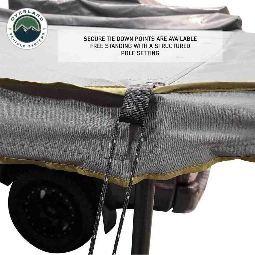 HD Nomadic 180 LTE - Awning, Grey Body, Green Trim and Black Travel Cover Overland Vehicle Systems - Overland Vehicle Systems 19609917 HYDZ_19609917
