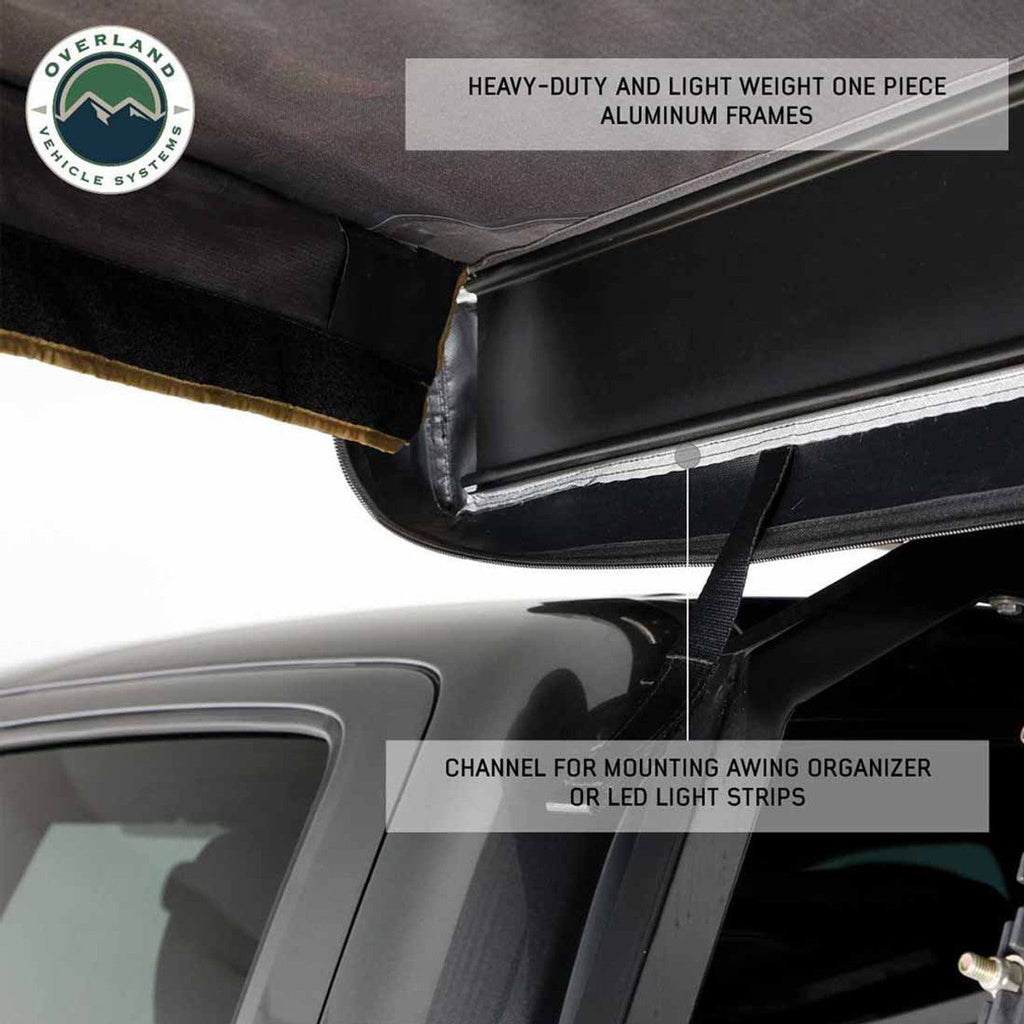 HD Nomadic 180 LTE - Awning, Grey Body, Green Trim and Black Travel Cover Overland Vehicle Systems - Overland Vehicle Systems 19609917 HYDZ_19609917