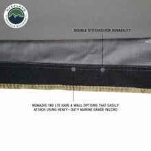 Load image into Gallery viewer, HD Nomadic 180 LTE - Awning, Grey Body, Green Trim and Black Travel Cover Overland Vehicle Systems - Overland Vehicle Systems 19609917 HYDZ_19609917