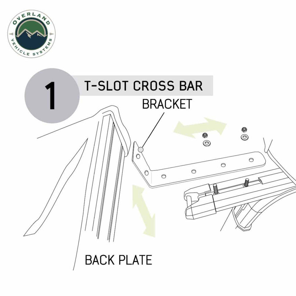 HD Nomadic 180 LTE - Awning, Grey Body, Green Trim and Black Travel Cover Overland Vehicle Systems - Overland Vehicle Systems 19609917 HYDZ_19609917