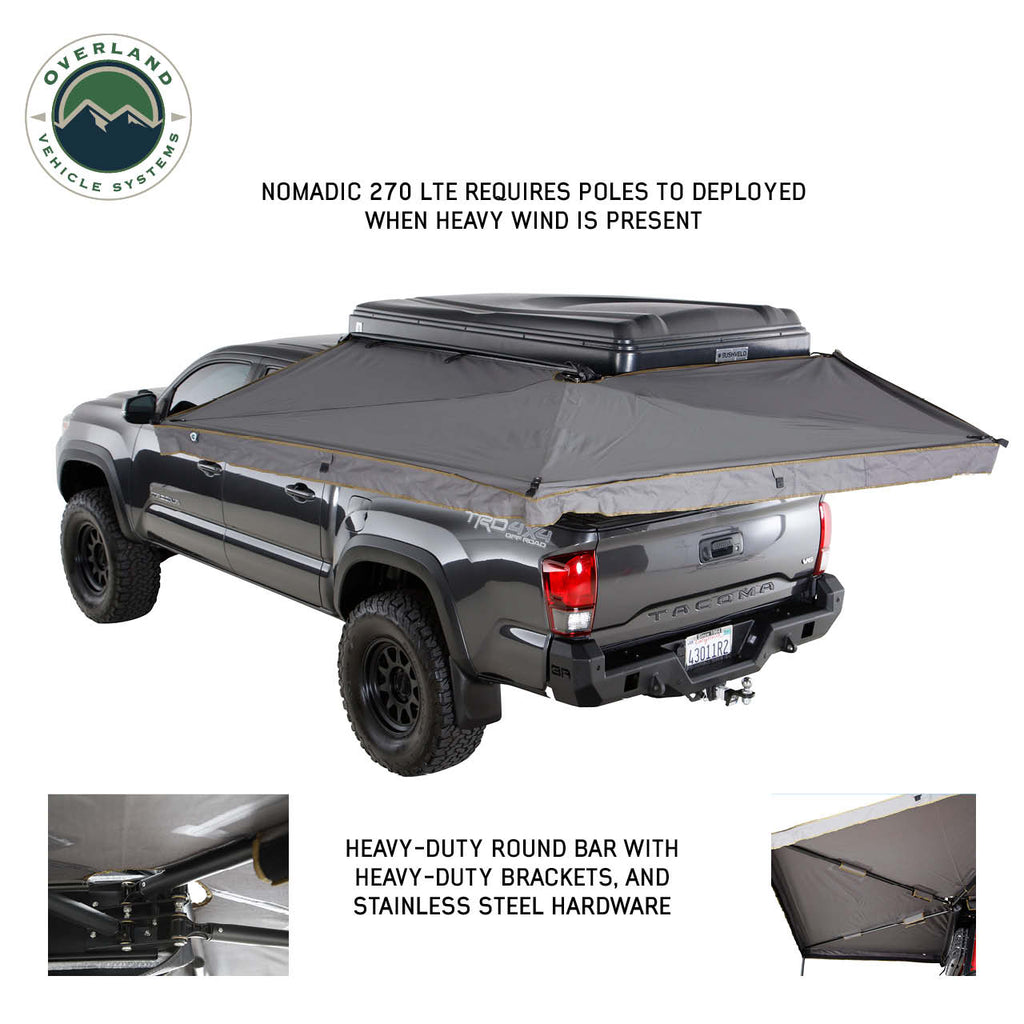 Nomadic 270 LTE Driver Side 270 Degree Awning Premium Overland Vehicle Systems - Overland Vehicle Systems 19679907 HYDZ_19679907