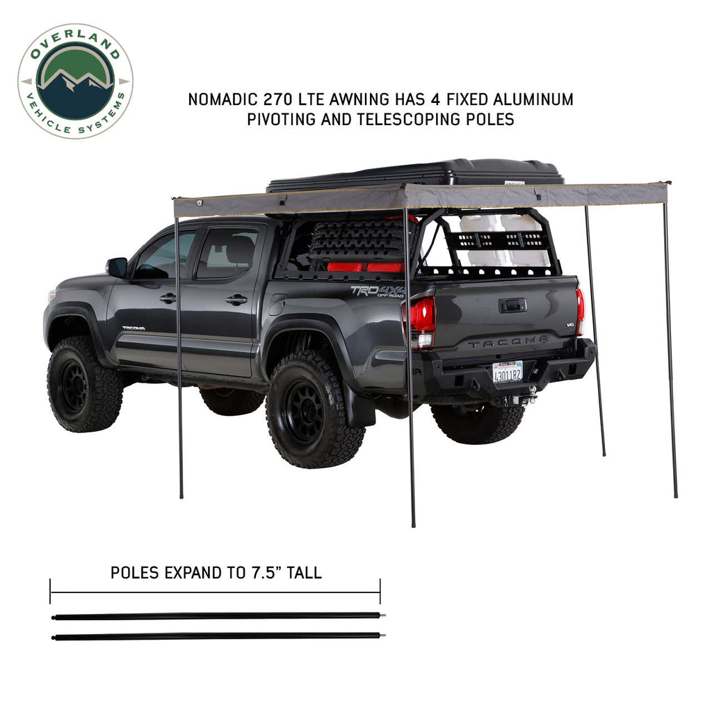 Nomadic 270 LTE Driver Side 270 Degree Awning Premium Overland Vehicle Systems - Overland Vehicle Systems 19679907 HYDZ_19679907
