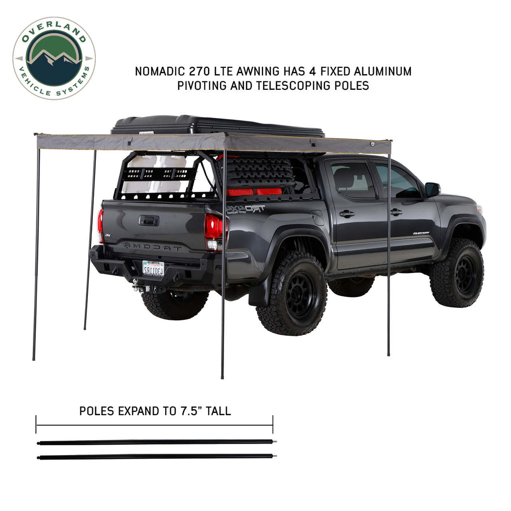 Nomadic 270 LTE Passenger Side 270 Degree Awning Overland Vehicle Systems