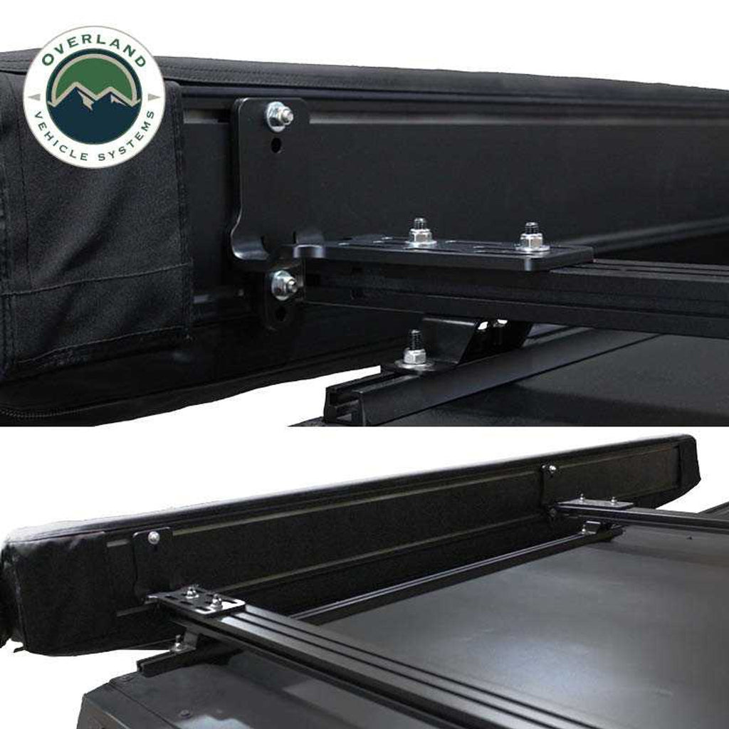 XD Nomadic 270 - Awning W/Lights and Black Out , Passenger Side, Black Body, Black Trim and Black Travel Cover Overland Vehicle Systems