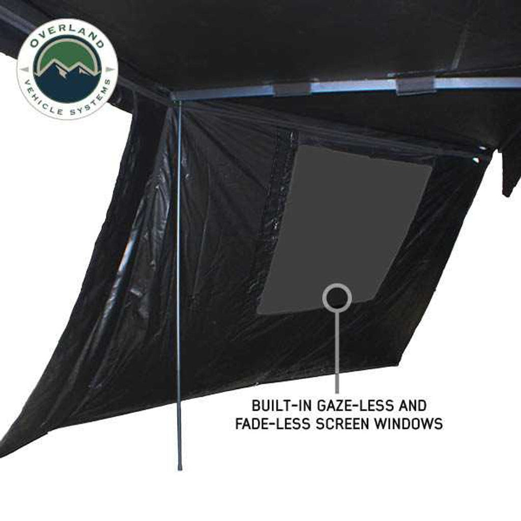 XD Nomadic 270 - Awning Wall 1 W/Black Out, Driver Side, Black Body, Black Trim W/Storage Bag Overland Vehicle Systems - Overland Vehicle Systems 19690003 HYDZ_19690003