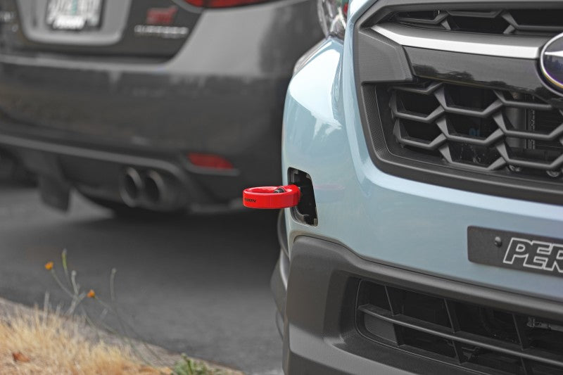 PERRIN 22-25 Subaru WRX / 18-23 Crosstrek / 20-25 OBXT / 17-23 Impreza Tow Hook Kit (Front) - Red PERPSP-BDY-237RD