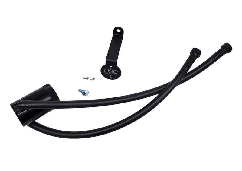 J&L 20-25 Chevy Silverado/GMC Sierra 2500/3500 6.6L Drivers Side Oil Separator 3.0 - Black Anodized JLT3089D-B