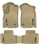 Husky Liners 16-22 Dodge Durango Weatherbeater Tan Front & 2nd Seat Floor Liners