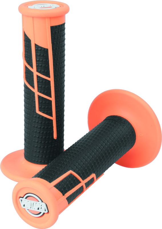 ProTaper Clamp-On 1/2 Waffle Grip - Neon Orange/Black PTR021661