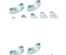 Load image into Gallery viewer, BikeMaster Aluminum Handlebar Risers 1-1/8in - Silver BKM151990