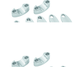 BikeMaster Aluminum Handlebar Risers 1-1/8in - Silver