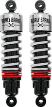 Load image into Gallery viewer, Burly Brand FLH Slammer Shocks - Chrome BURB28-1204