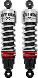 Burly Brand FLH Slammer Shocks - Chrome BURB28-1204