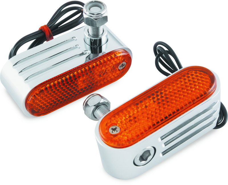 BikeMaster Marker/Side Lights 5/16in Mount Single Bulb Amber BKM410651