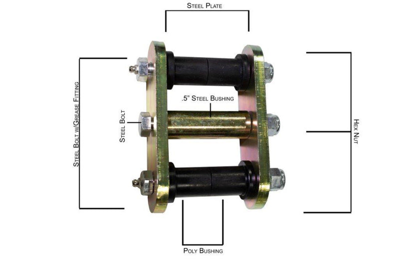 Fishbone Offroad 76-86 Jeep CJ-7 Rear Greaseable Shackle FBOFB27226