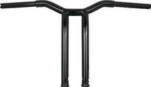 Load image into Gallery viewer, Burly Brand Dominator Raked Bar 14in - Gloss Black BURB12-6053B