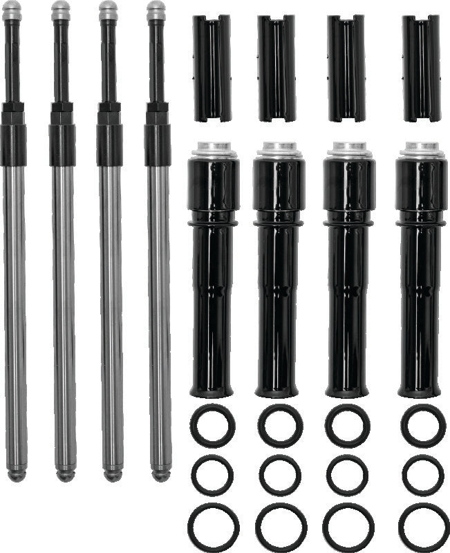 S&S Cycle 99-17 BT Models Quickee Pushrods w/ Gloss Black Covers SSC930-0143