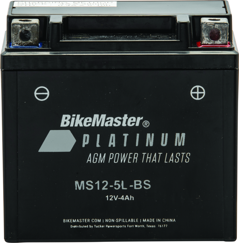 BikeMaster AGM Battery - MS12-5L-BS BKM780737