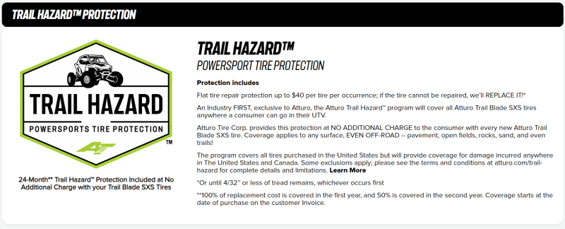 Atturo Trail Blade X/T SxS Tire - 30X10R15 73N ATTSXXT-U2LA5ATA