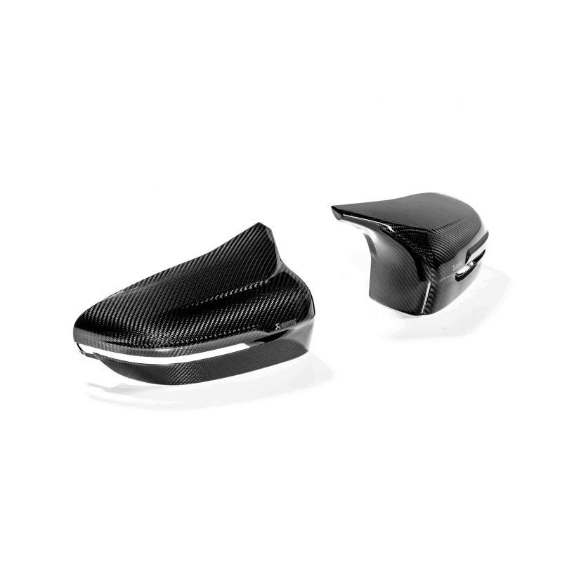 Akrapovic 2018+ BMW M5 (F90) / 2020 BMW M8 (F91/F92) Carbon Fiber Mirror Cap Set - High Gloss AKRWM-BM/CA/3/G
