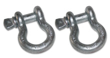 Load image into Gallery viewer, 7/8 Inch Bow Shackle 13k LB WLL Silver Bulldog Winch