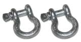 7/8 Inch Bow Shackle 13k LB WLL Silver Bulldog Winch - Bulldog Winch 20021