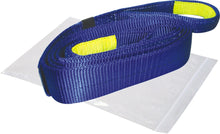 Load image into Gallery viewer, Recovery Strap 3 Inch x 30 Foot 30 000 LB BS Polyester Blue Bulldog Winch