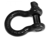 3/4 Inch Shackle 9.5k WLL Powder Coat Black Bulldog Winch - Bulldog Winch 20150
